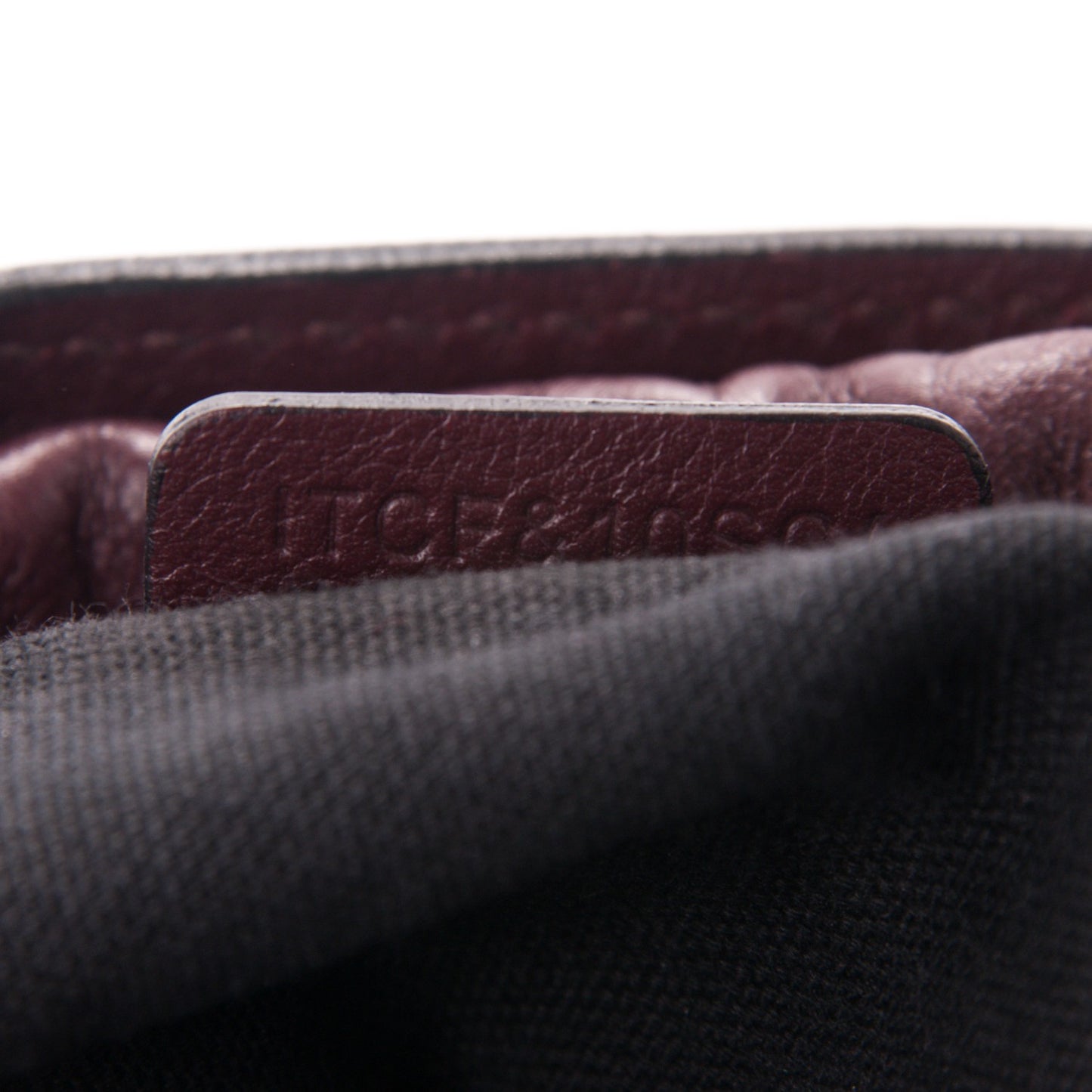 Calfskin House Check Little Crush Deep Claret