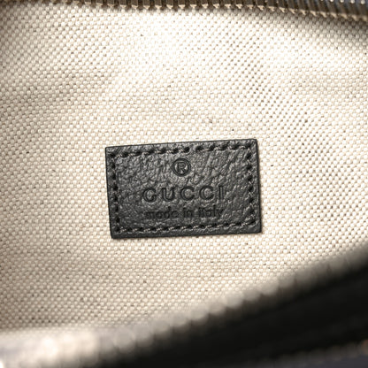 Gucci GG Supreme Monogram Textured Dollar Calfskin Ophidia Belt Bag Grey Black Graphite Grey 6 of 9
