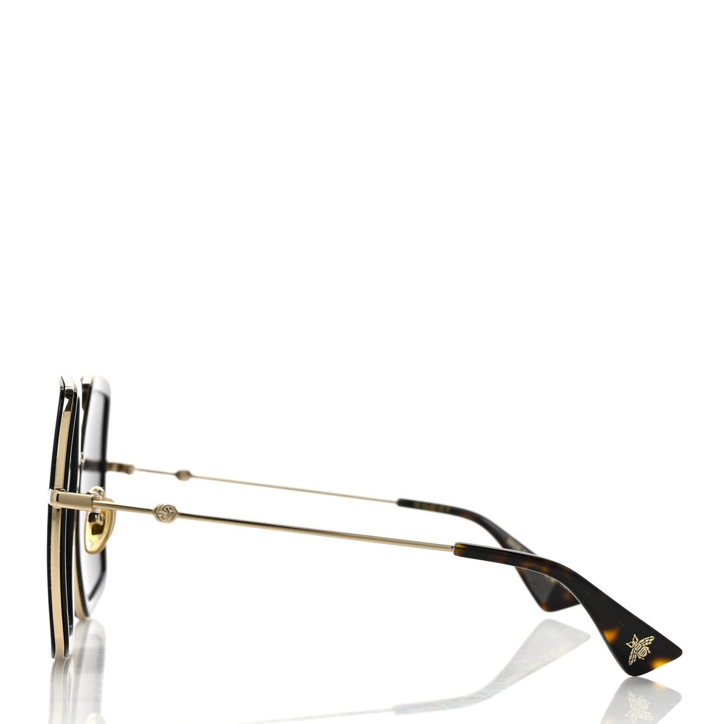Acetate Oversize Square Frame GG0106S Sunglasses Black
