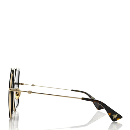 Gucci Acetate Oversize Square Frame GG0106S Sunglasses Black 3 of 7