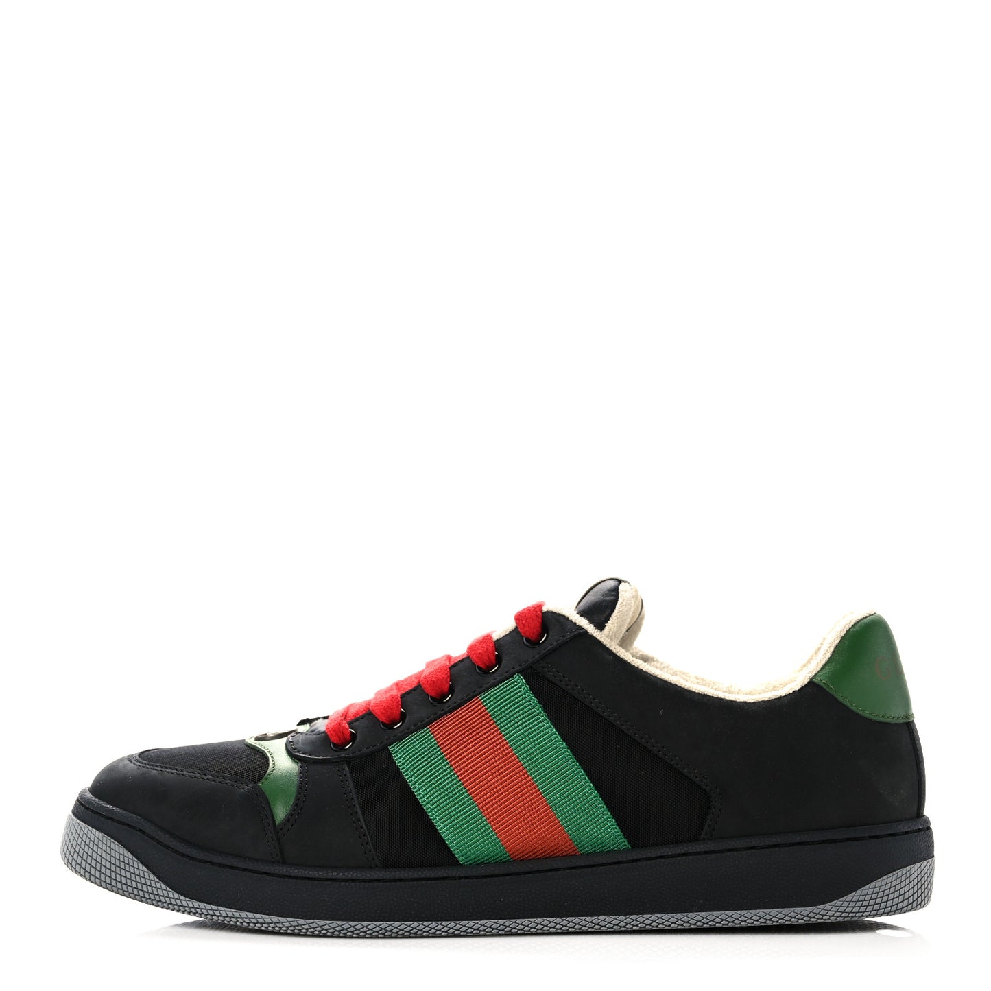 Nylon Nubuck Web Mens Screener Sneakers 8.5 Black Vintage Green