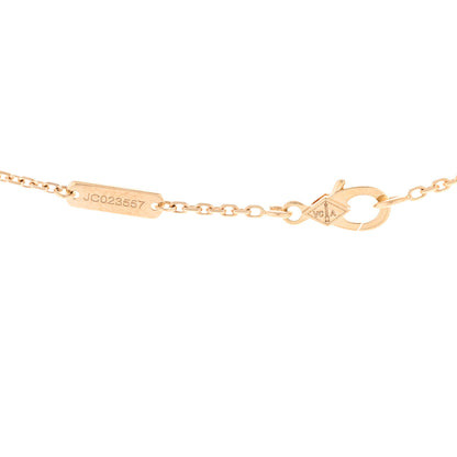 Van Cleef & Arpels 18K Yellow Gold Mother of Pearl Vintage Alhambra Pendant Necklace 5 of 6