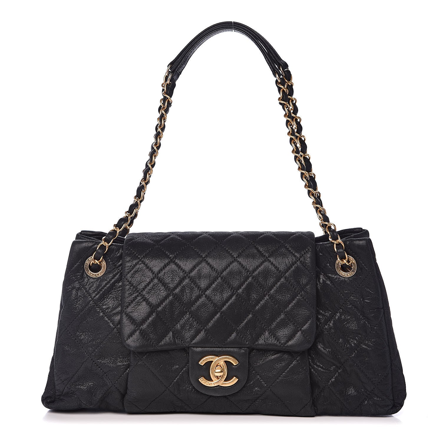 Chanel Iridescent Calfskin Medium Chic Quilt Flap Black 1 of 10
