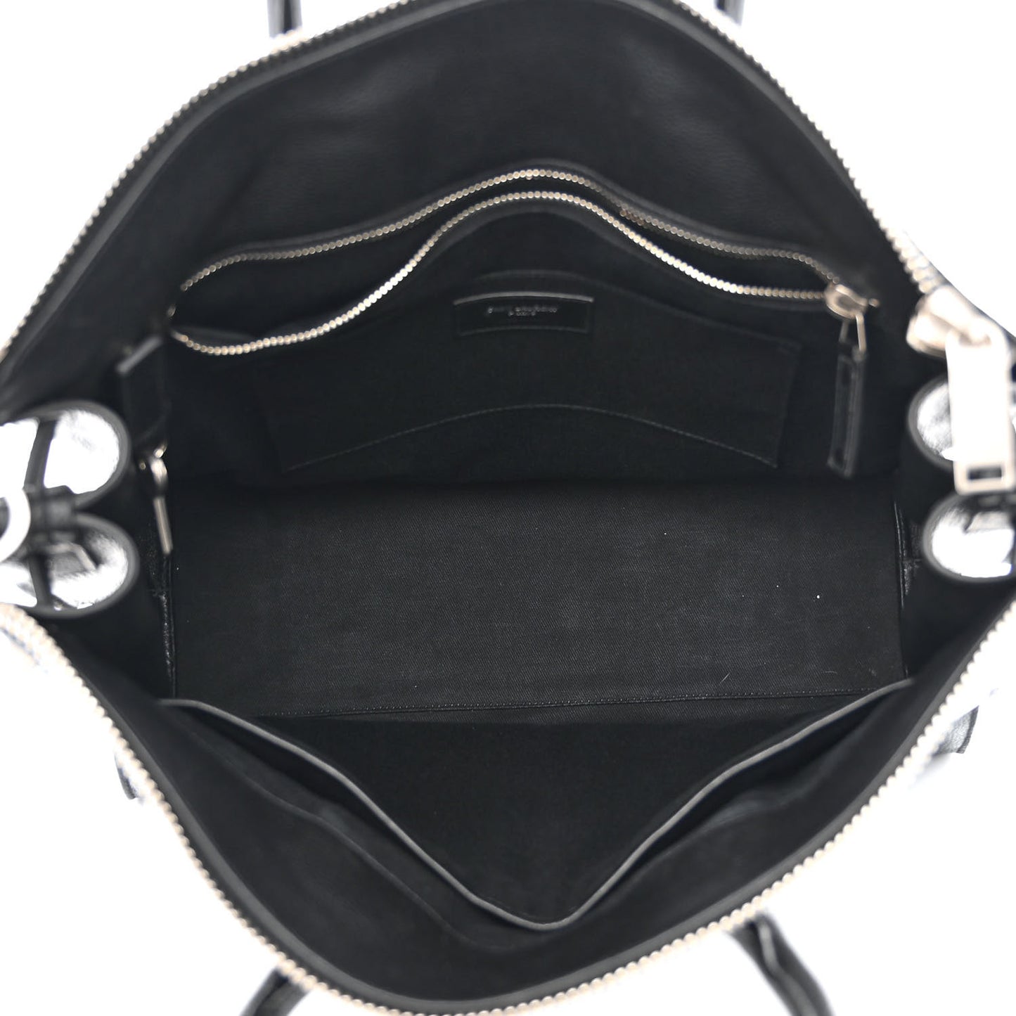 Grained Calfskin Sac De Jour Souple North South Tote Black