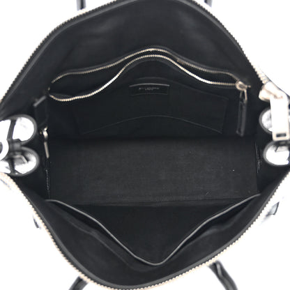 Saint Laurent Grained Calfskin Sac De Jour Souple North South Tote Black 5 of 12