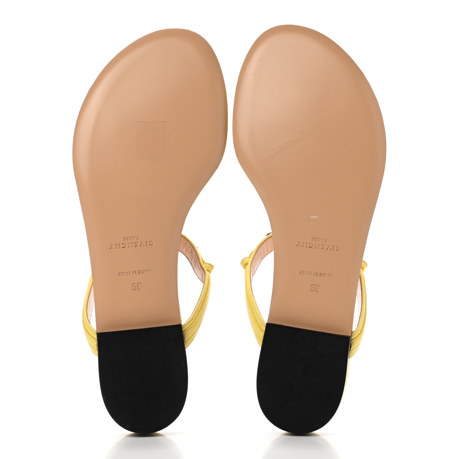 Givenchy Calfksin Elba Thong Sandals 39 Pale Yellow 5 of 9