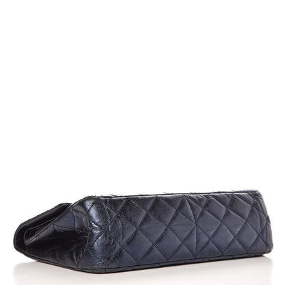 Chanel Metallic Aged Calfskin 2.55 Reissue Flap 227 Blue 4 of 14