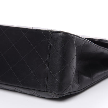 Chanel Lambskin Quilted XL Jumbo Single Flap Black 9 of 18