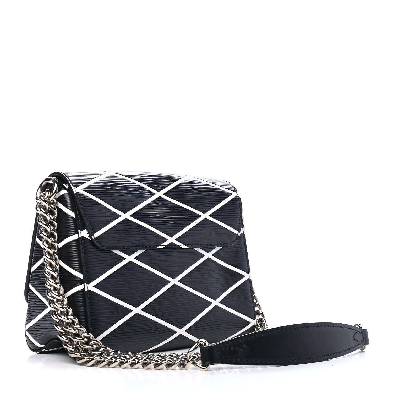 Louis Vuitton Epi Malletage Twist Shoulder Bag PM Black 2 of 4