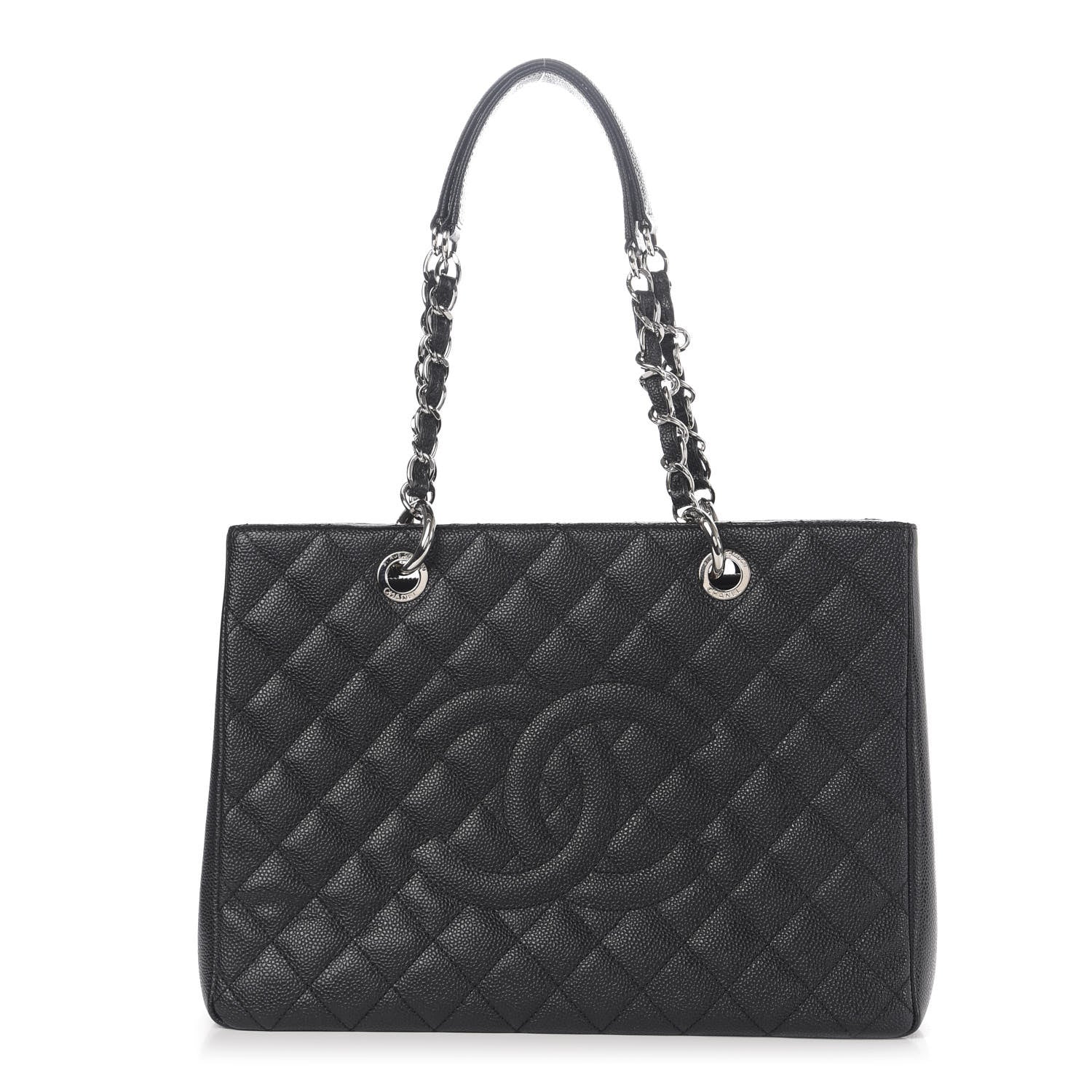 Chanel Caviar Quilted Grand Shopping Tote GST Black 1 of 11