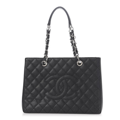Chanel Caviar Quilted Grand Shopping Tote GST Black 1 of 11