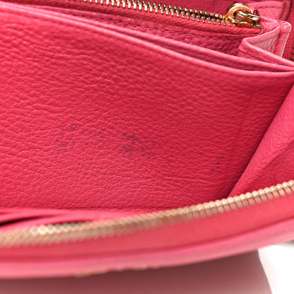Prada Vitello Daino Zip Around Wallet Peonia 15 of 18