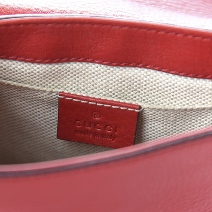 Gucci Pebbled Calfskin Small Soho Flap Crossbody Red 8 of 10