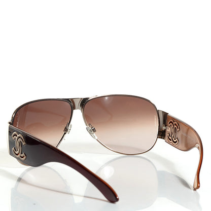 Chanel Aviator CC Sunglasses 4153 Brown 2 of 7