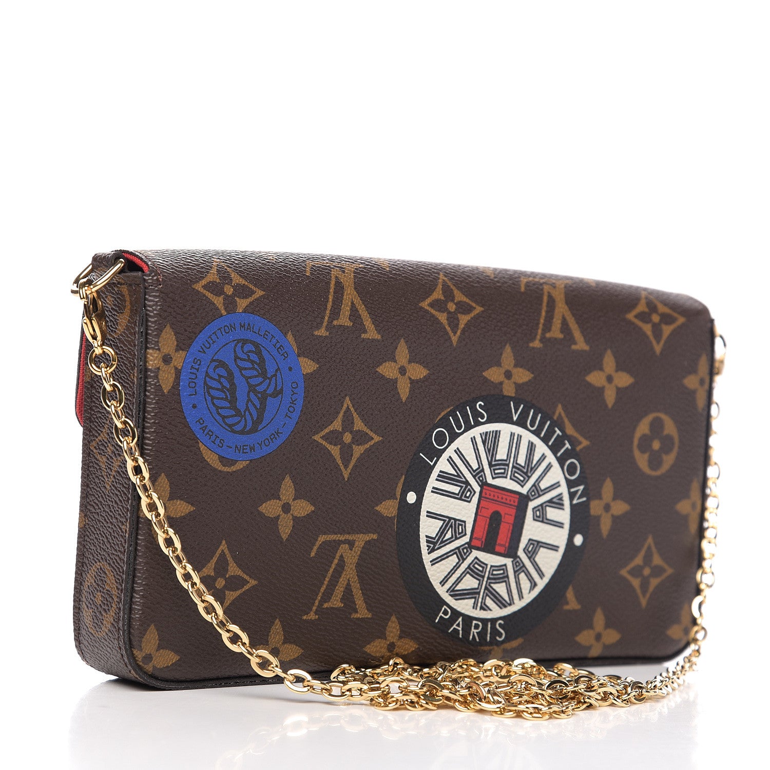 Louis Vuitton Monogram World Tour Pochette Felicie 2 of 10