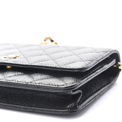 Chanel Caviar Quilted Wallet On Chain WOC Black 8 of 8