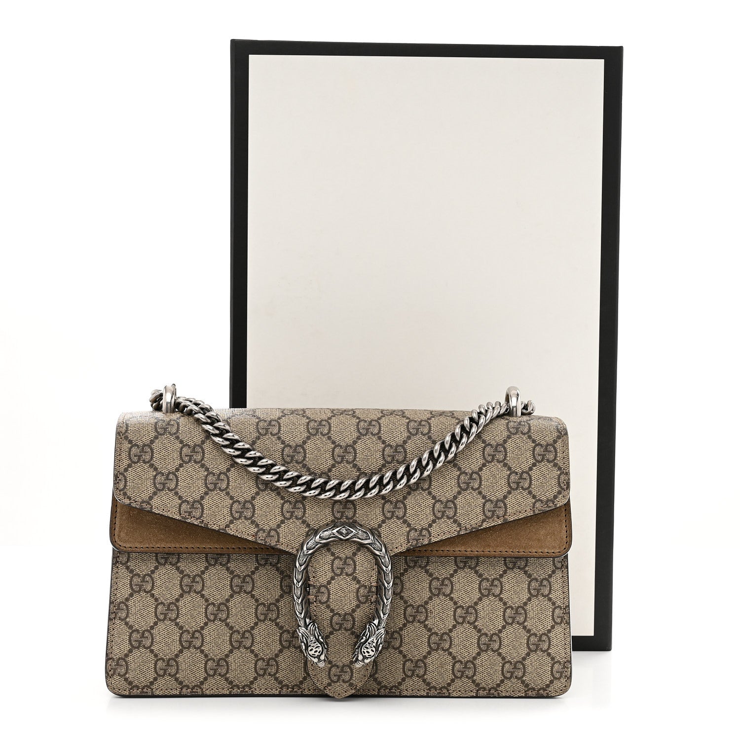 Gucci GG Supreme Monogram Small Dionysus Shoulder Bag Taupe 14 of 14