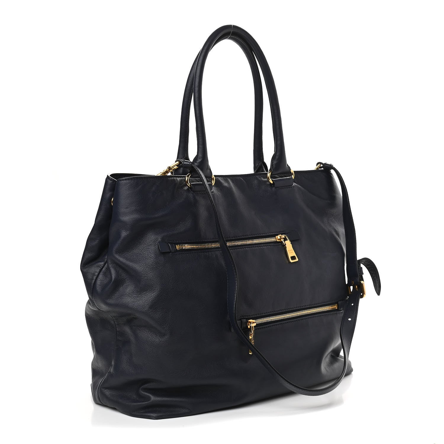 Prada Soft Calfskin Tote Baltico 2 of 12