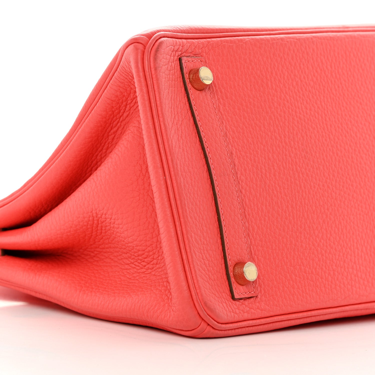 Hermes Taurillon Clemence Birkin 30 Rouge Pivoine 9 of 15