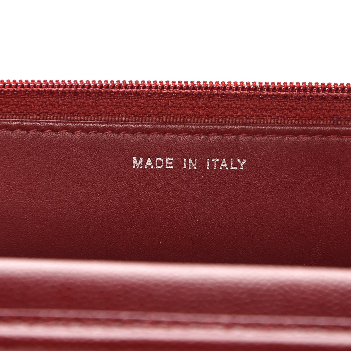 Caviar Quilted Wallet on Chain WOC Red