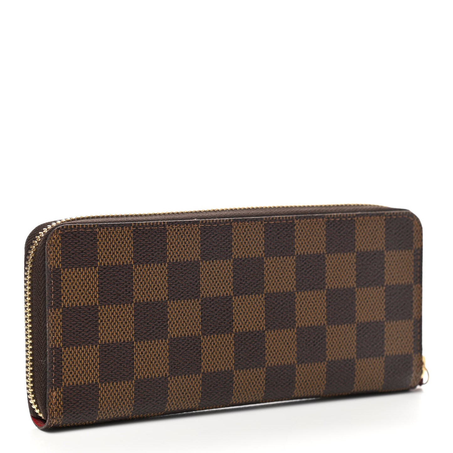 Damier Ebene Clemence Wallet Cherry