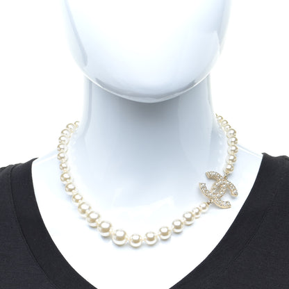 Chanel Pearl CC 100th Anniversary Necklace Light Gold 2 of 7