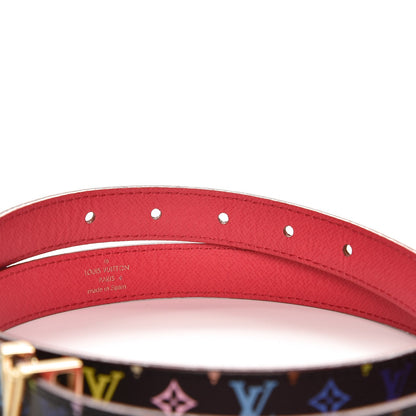 Louis Vuitton Monogram Multicolor LV Initiales Belt 80 32 Noir Grenade 4 of 6