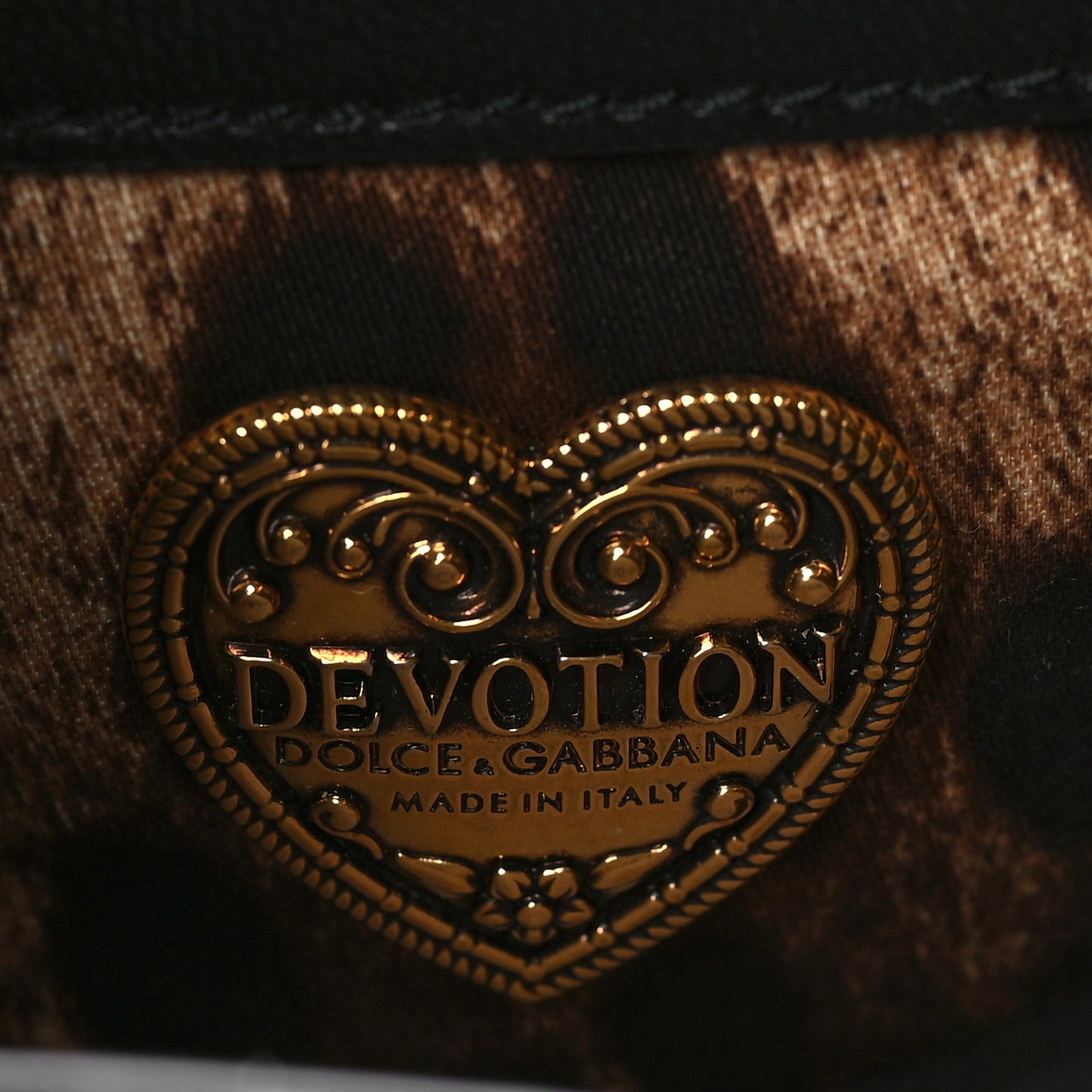 Calfskin Medium Devotion Crossbody Bag Black