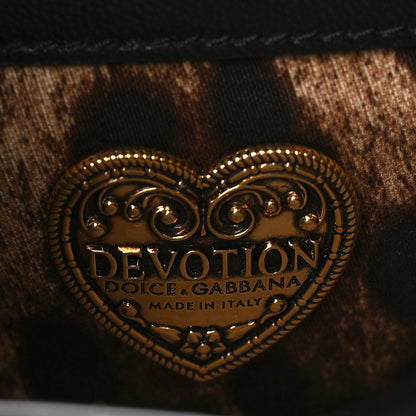 Dolce & Gabbana Calfskin Medium Devotion Crossbody Bag Black 6 of 9