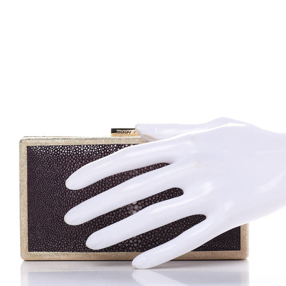 Jimmy Choo Stingray Box Clutch Aubergine 2 of 8