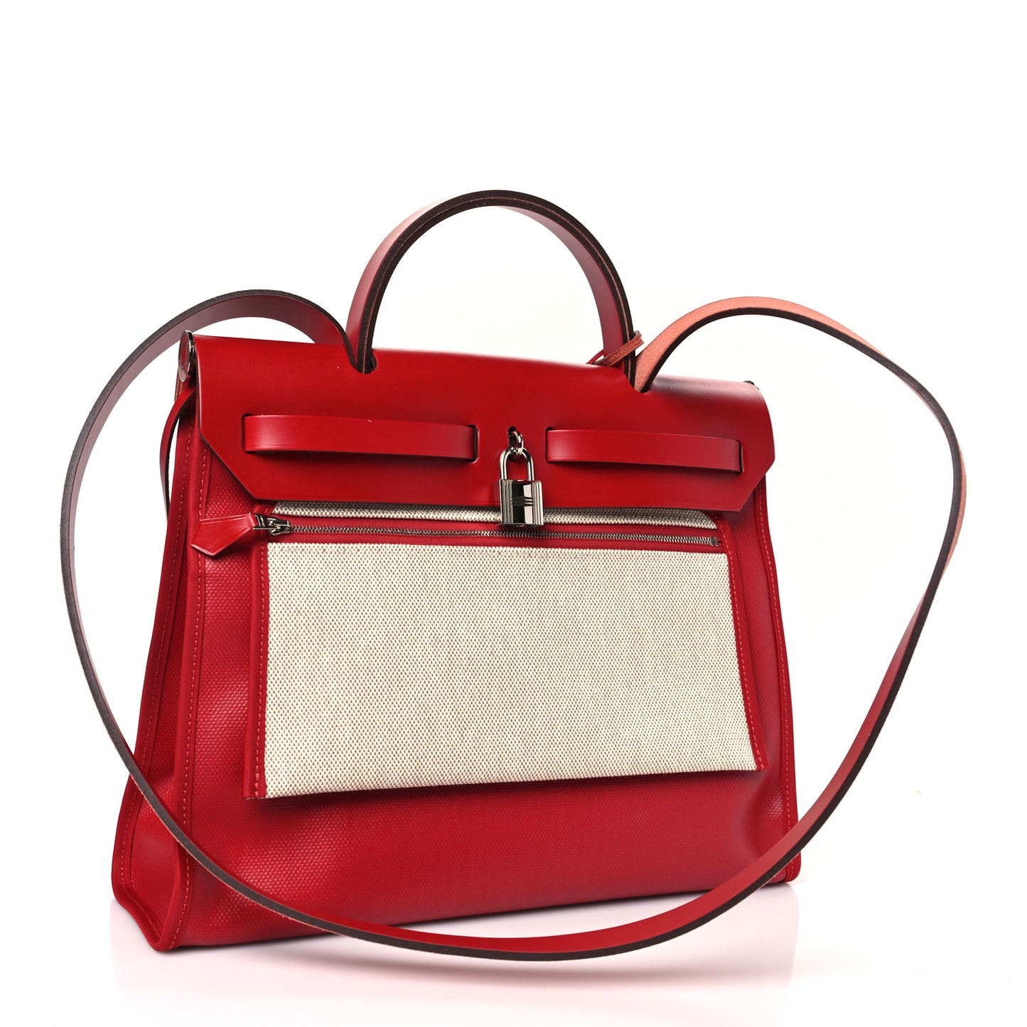 Toile H Berline Vache Hunter Herbag Zip PM 31 Rouge Piment Ecru