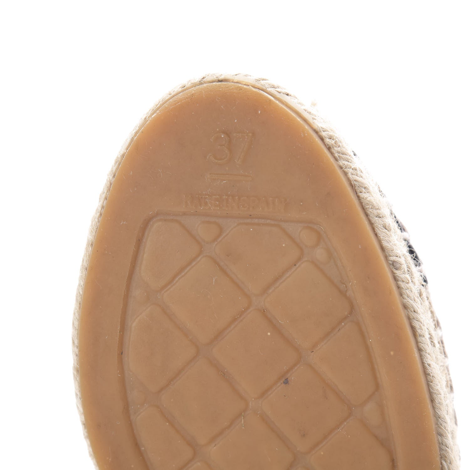 Chanel Lambskin CC Espadrilles 37 Beige Black 6 of 8