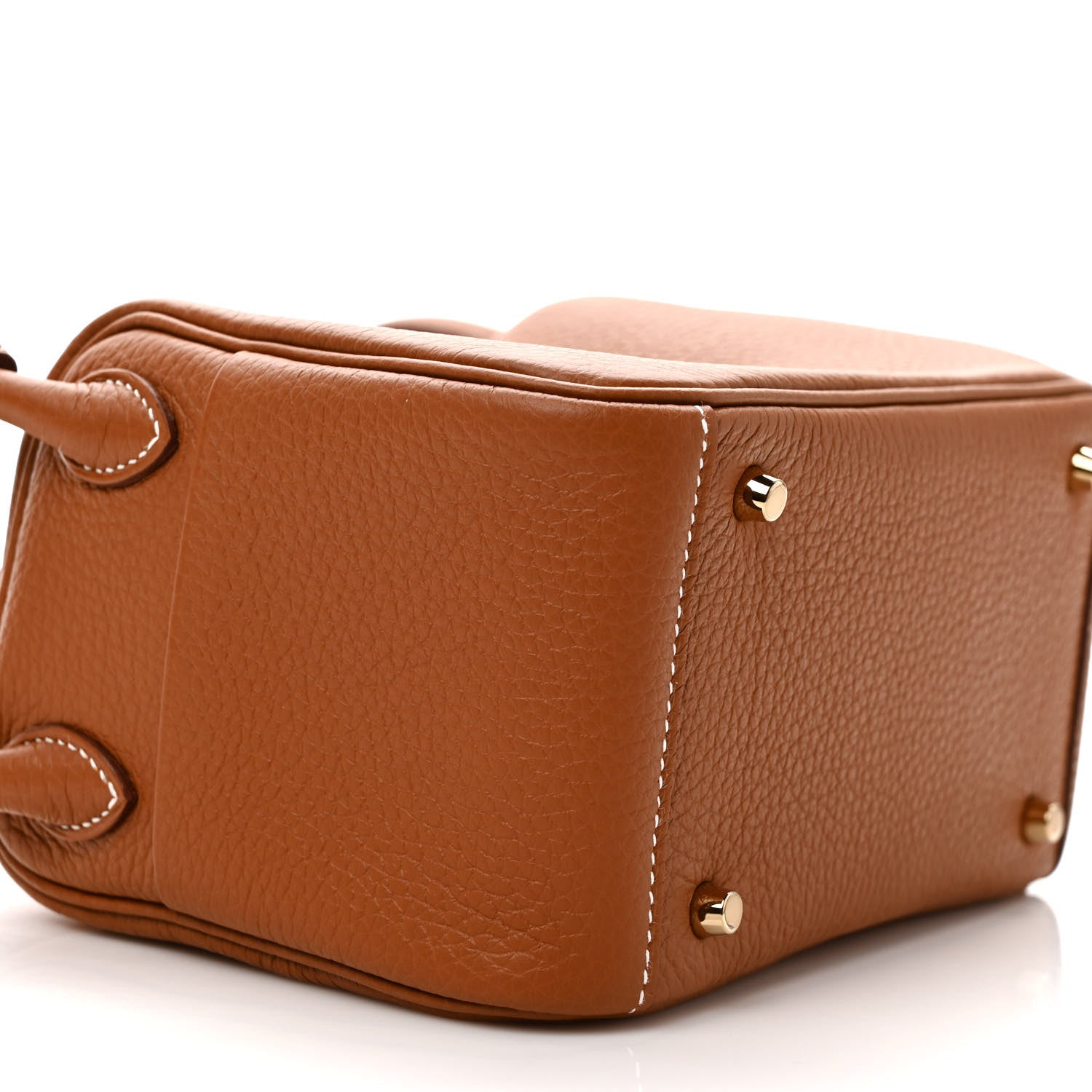 Hermes Taurillon Clemence Mini Lindy 20 Gold 6 of 8