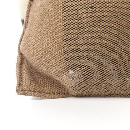 Burberry Canvas Mega Check Medium Ashby Hobo Saddle Brown 10 of 18