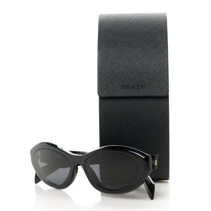 Prada Acetate Oval Sunglasses SPR 26Z Black 8 of 8