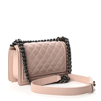 Chanel Calfskin Quilted Small Boy Flap Light Pink 3 of 10