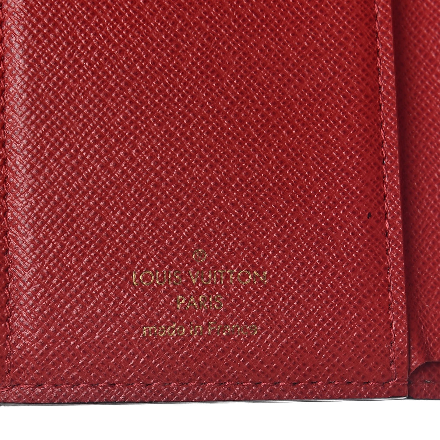 Damier Ebene Victorine Wallet Red