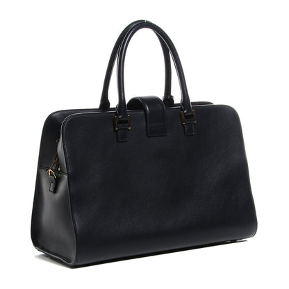 Saint Laurent Smooth Calfskin Medium Monogram Cabas Black 3 of 11