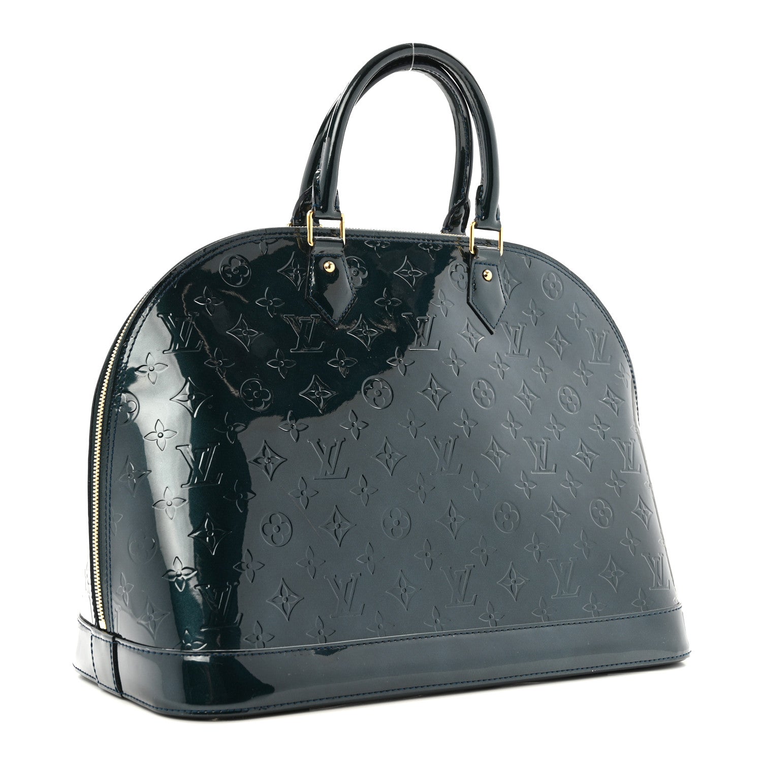 Louis Vuitton Vernis Alma GM Blue Nuit 3 of 12