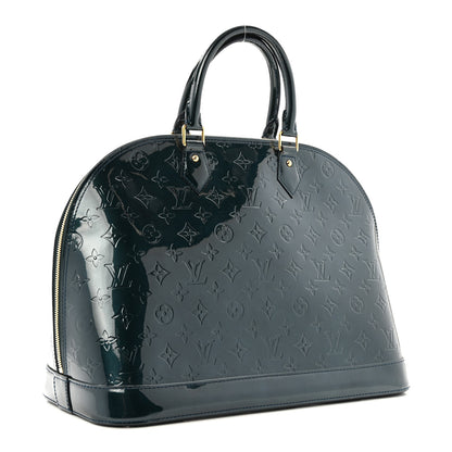 Louis Vuitton Vernis Alma GM Blue Nuit 3 of 12