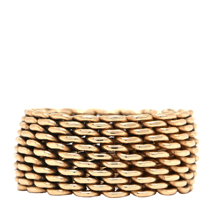 Tiffany 18K Yellow Gold Wide Somerset Mesh Ring 54 7 3 of 4