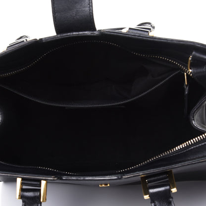 Saint Laurent Textured Calfskin Small Classic Y Cabas Black 4 of 4