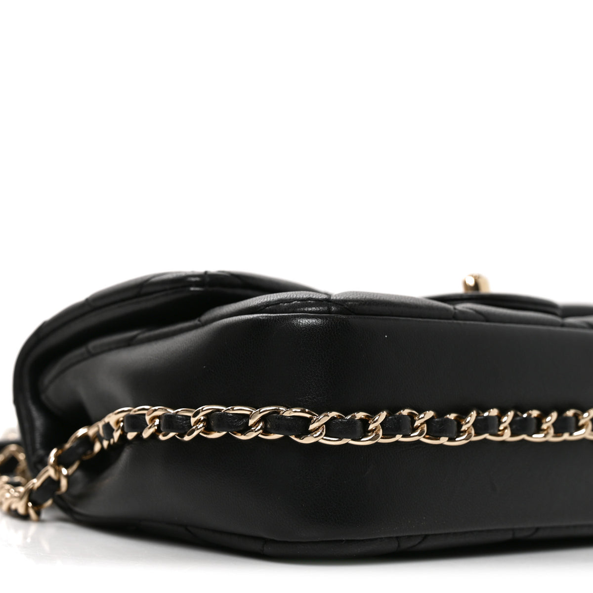 Lambskin Quilted Mini My Precious Flap Black