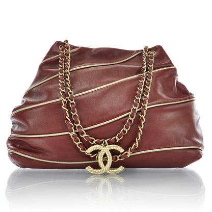 Chanel Lambskin Constructivism Tote Red 1 of 8