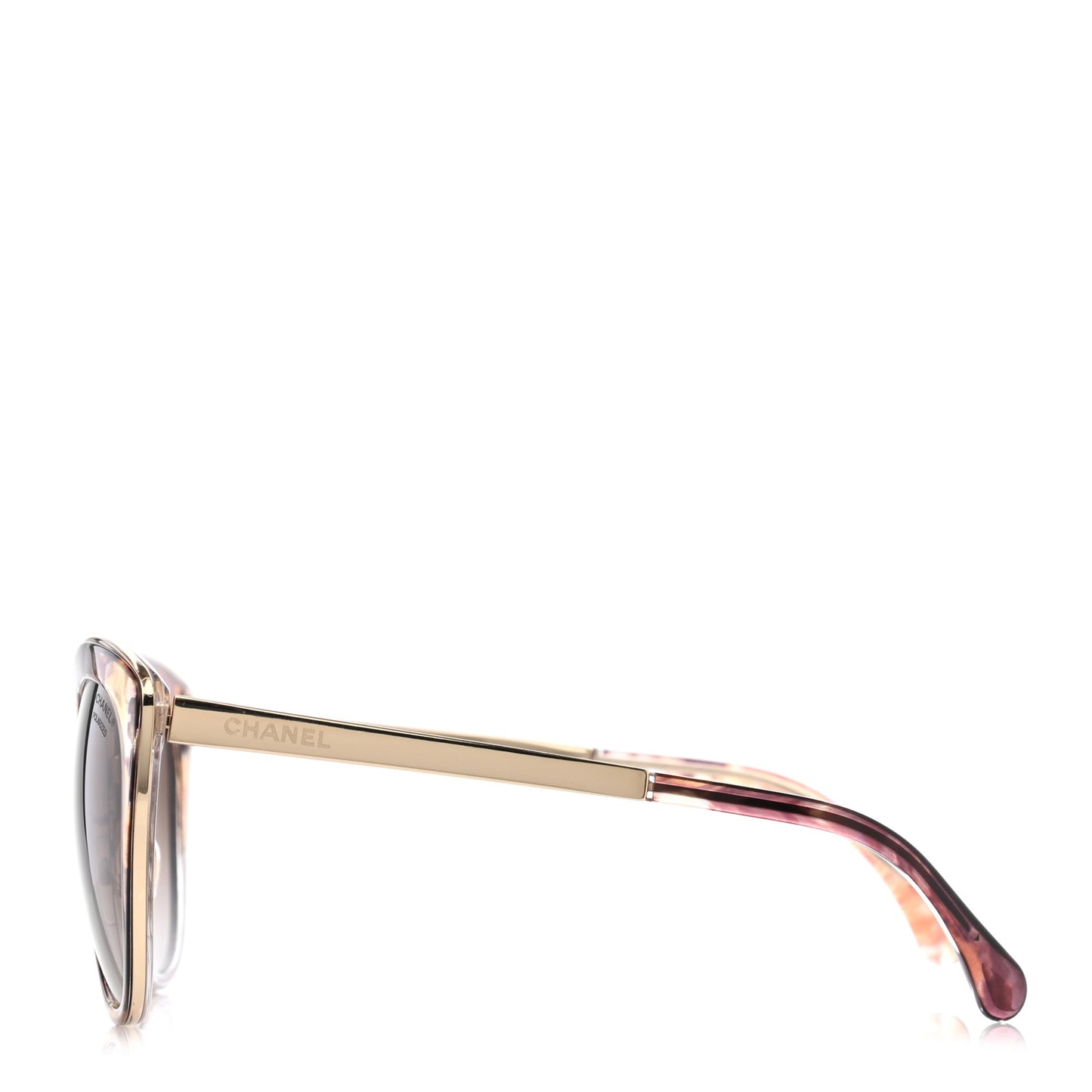 Polarized Metal Cat Eye Sunglasses 4208 Brown