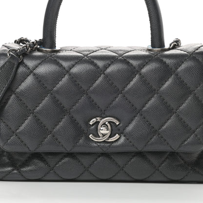 Chanel Caviar Quilted Mini Coco Handle Flap Black 8 of 13