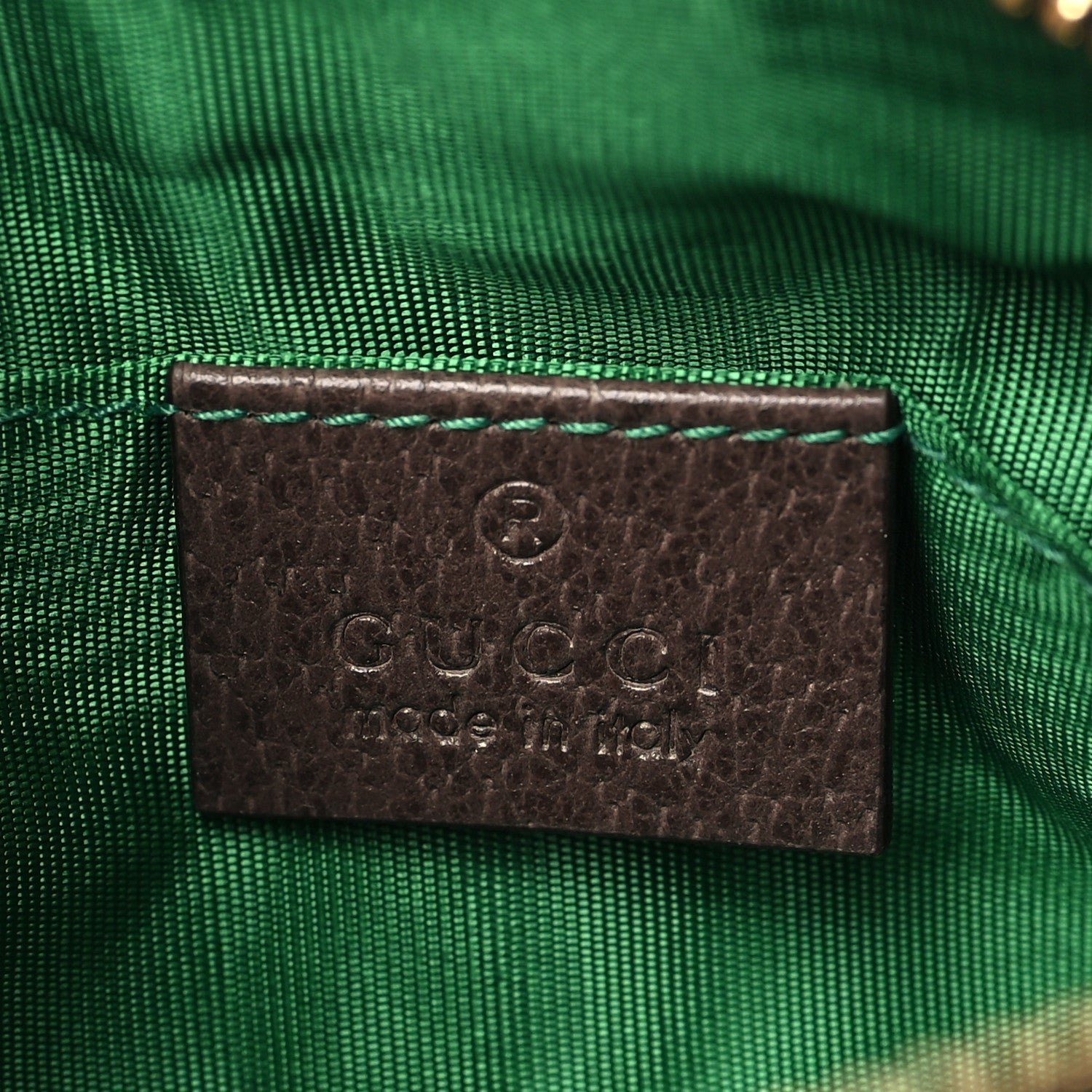 Gucci Soft GG Supreme Monogram Calfskin Medium Ophidia Cosmetic Case Beige Ebony New Acero 6 of 10