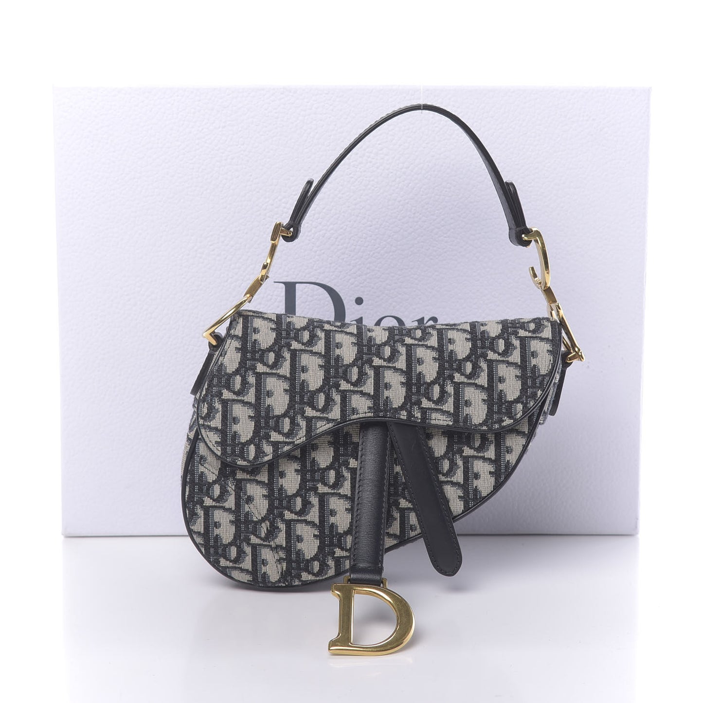 Oblique Mini Saddle Bag Blue