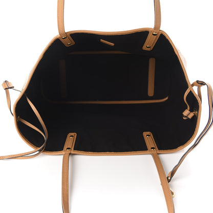 MCM Striped Visetos Large Shopper Tote Cognac 6 of 10