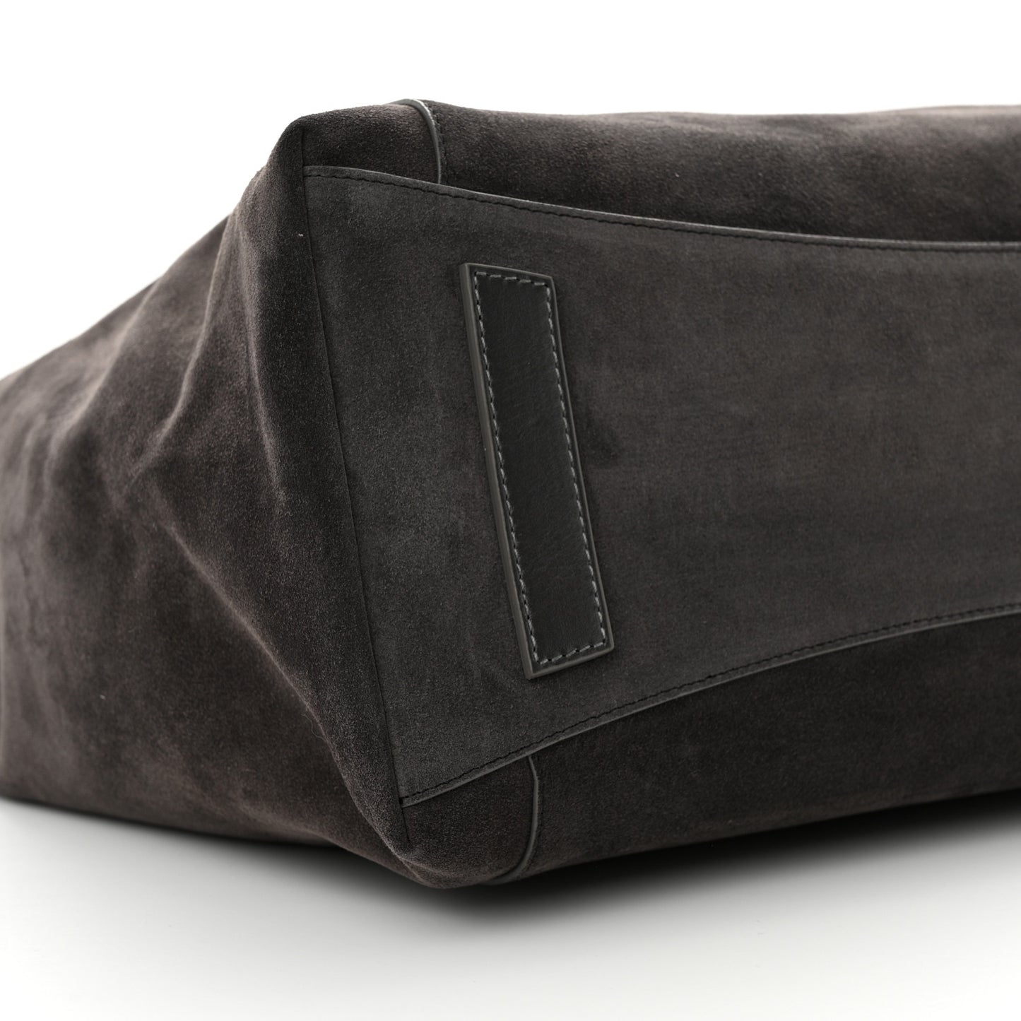 Suede Large Antigona Sport Top Handle Bag Brown